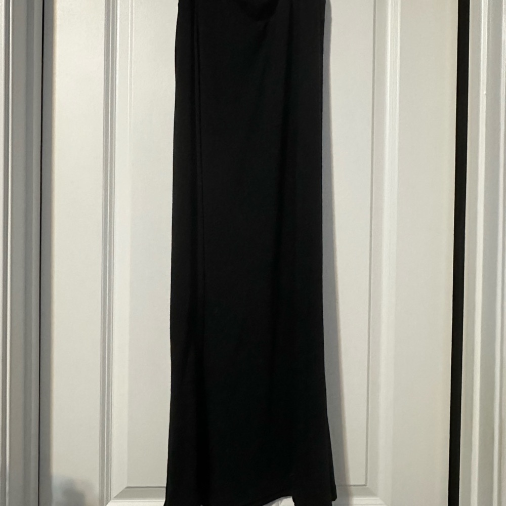 Black Maxi Slip Skirt